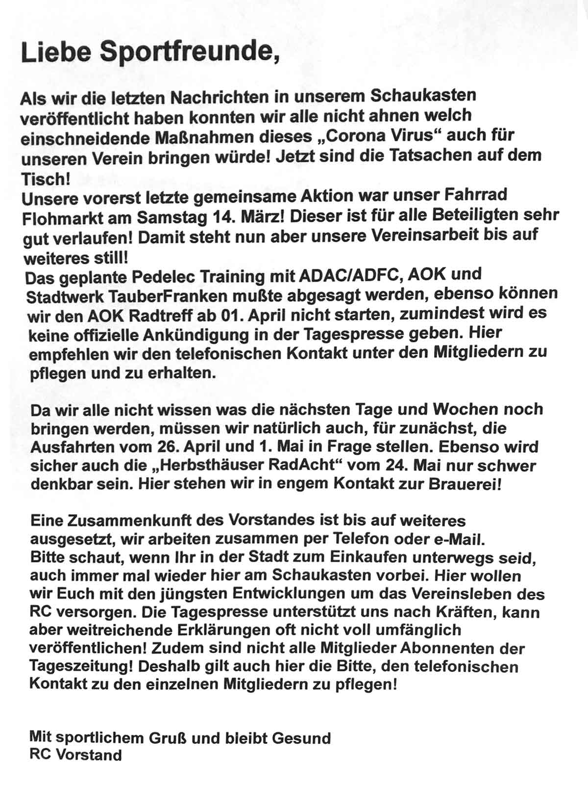 Corona-Info-dreigang Aktuelles